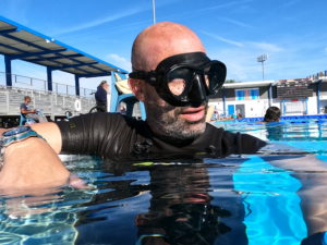 Jer Diving in Pool