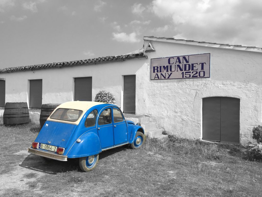 Coche en Finca Parrera, Barcelona España